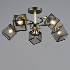 Люстра стельова Light House SRS-20305/5 чорний + мідь