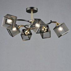 Люстра стельова Light House SRS-20305/6 чорний + мідь