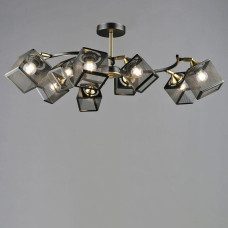 Люстра стельова Light House SRS-20305/9 чорний + мідь