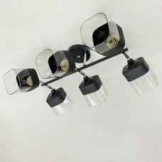 Люстра потолочная Light House SRS-20311/6 Черный + Хром