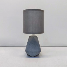 Настільна лампа з абажуром Light House SRS-20312 GRAY сіра