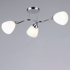Люстра потолочная Light House SRS-20314/3 хром, плафоны белые