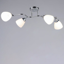 Люстра потолочная Light House SRS-20314/4 хром, плафоны белые