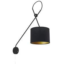 Бра з абажуром Nowodvorski 6513 Viper E14 1x40W IP20 Bl колір чорний