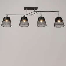 Люстра потолочная Light House SRS-20328/4 BK+CH черный + хром