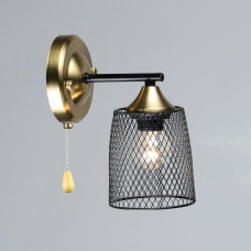 Светильник настенный Бра Light House SRS-20333/1W BK+COP черный + медь 