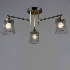 Люстра потолочная Light House SRS-20333/3 BK+COP черный + медь