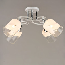 Люстра потолочная Light House SR-19615/4 WT+CH D620*H260 E27 белая + хром