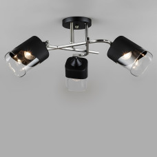 Люстра потолочная Light House SR-20337/3 AB+BK D580*H240 E27 черная + бронза