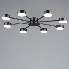 Люстра стельова Light House SRS-20352/8 BK під лампи GX53 чорна