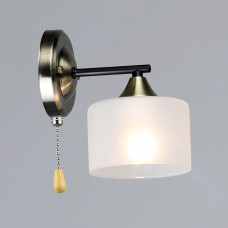 Світильник настінний Бра Light House SRS-20361/1W бронза + чорна, плафон білий