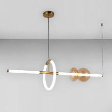 Люстра підвісна світлодіодна (підвісний LED світильник) Levistella 79112209 led (1000) AB+BR бронза