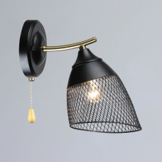 Світильник настінний Бра Light House SRS-20365/1W BK+COP чорний + мідь