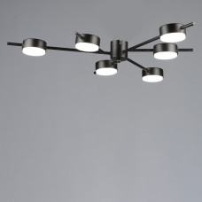 Люстра стельова Light House SRS-20371/6 BK під лампи GX53 чорна