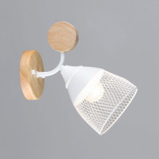 Світильник настінний Бра Light House SRS-20374/1W WT+WOOD білий + дерево