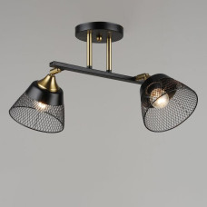 Люстра потолочная Light House SRS-20379/2 BK+COP черная + медь