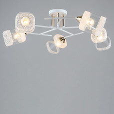 Люстра стельова Light House SRS-20006/5 білий + золото