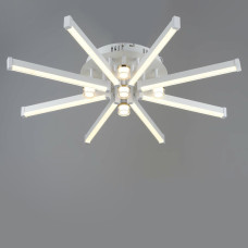Люстра потолочная светодиодная LED Light House SRS-20009/8+5 WT+GD 48W+10W белый + золото 