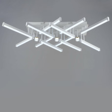 Люстра потолочная светодиодная LED Light House SRS-20014/12+3 WT+GD 72W+6W белый 