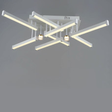 Люстра потолочная светодиодная LED Light House SRS-20014/8+2 WT+GD 48W+4W белый + золото 