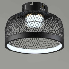 Люстра стельова світлодіодна Light House SRS-20021/34W BK+GD чорна із золотом