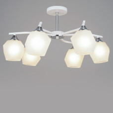 Люстра стельова Light House SRS-20046/6 WT+CH білий + хром