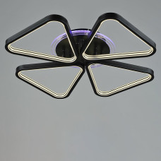 Люстра світлодіодна стельова з RGB підсвічуванням LED Light House SRS-20050/4 BK чорна