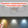Зображення Люстра стельова світлодіодна LED Light House SL-18184/2+2 AB+RGB 112W DIMMER 3000-6000 H90*L610*W410, колір бронза ИМ Light-Deco 3 