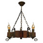 Зображення Люстра підвісна дерев'яна свічки Light House LPR-20102/3 колір коричневий ИМ Light-Deco 1 