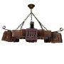 Зображення Люстра дерев'яна підвісна Light House LPR-20107/6P колір коричневий ИМ Light-Deco 1 
