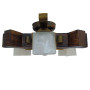 Зображення Люстра стельова дерев'яна Light House LPR-20116/3C колір коричневий + бронза, плафон білий  ИМ Light-Deco 2 