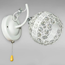 Світильник настінний Бра Light House SR-20388/1W WT+CR L230W120H170 E27 білий + хром