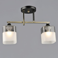 Люстра стельова Light House SRS-20396/2 AB+BK чорна + бронза