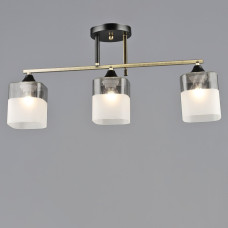 Люстра стельова Light House SRS-20396/3 AB+BK чорна + бронза