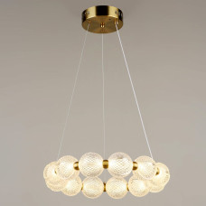 Люстра підвісна, світлодіодна кільце Light House SRS-20414/24W мідь + білий