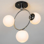 Зображення Люстра стельова Light House SH-20426/3 BK+CR 330*260*460 E27 чорна + хром, плафони білі ИМ Light-Deco 1 