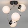 Зображення Люстра стельова Light House SH-20426/4 BK+CR 340*260*430 E27 чорна + хром, плафони білі ИМ Light-Deco 1 