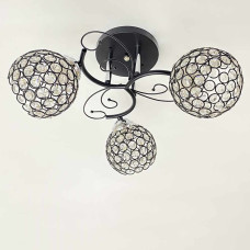 Люстра стельова Light House SRS-20383/3 Чорний + Хром