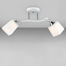 Люстра стельова з поворотним механізмом Light House SRS-20412/2 WT+CR біла + хром
