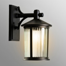 Світильник настінний вуличний Бра Light House KX-20457/1W DN BK 180*240*350 чорний + прозорий