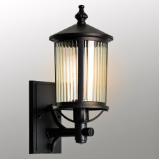 Світильник настінний вуличний Бра Light House KX-20457/1W UP BK 180*240*420 чорний + прозорий