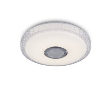 Світильник стельовий світлодіодний, музичний смарт LED Light House SRS-20449-400 WH 48W+5W RGB білий