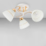 Зображення Люстра стельова Light House SH-20460/3 WT+FG 500*500*240 E27*3 біла із золотом ИМ Light-Deco 