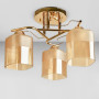 Зображення Люстра стельова Light House SH-20462/3 FG 400*400*250 золото, плафони бурштинові  ИМ Light-Deco 