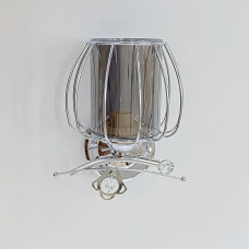 Світильник настінний Бра Light House SRS-20304/1 хром, плафон хром + димчастий