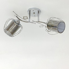 Люстра стельова Light House SRS-20304/2 хром, плафони хром + димчастий