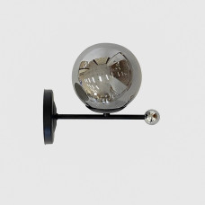 Світильник настінний Бра Light House SRS-20466/1 чорний + хром, плафон дзеркальний