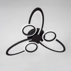 Люстра стельова світлодіодна Light House SY-20482/3+3 MB D707*H50 96W PULT DU чорна