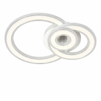 Люстра стельова світлодіодна Light House SY-20483/300 WH+CR 300*220*70 86W біла + хром