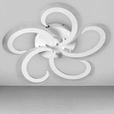 Люстра стельова світлодіодна Light House SY-20485/5 WH D505*H80 70W PULT DU біла